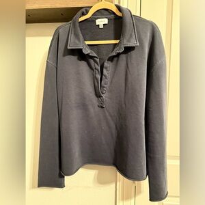 Evereve Blue Knit Pullover Top